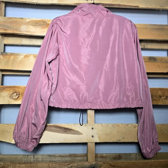 Love tree windbreaker Size:L Color:Pink - Picture 3 of 6